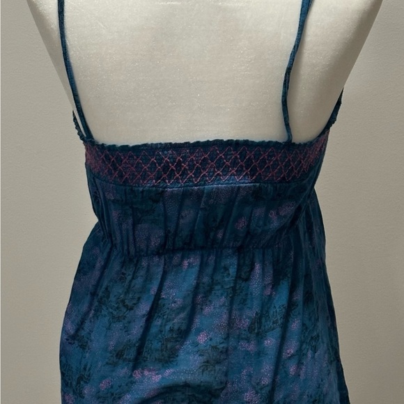 Free People Women’s Sleeveless Spaghetti Boho Strap Tank Top size Small - Picture 4 of 7